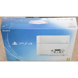 Sony PlayStation 4 500 GB Glacier White Console **EXCELLENT CONDITION**