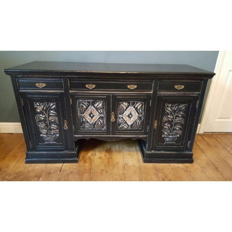 Antique Solid Oak Sideboard