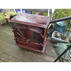 Old ornate log burner