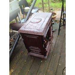 Old ornate log burner