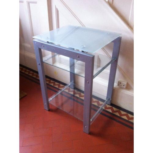 Media HiFi or Computer Metal and Glass Table Desk / Can Deliver