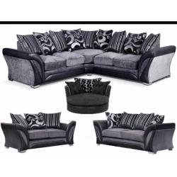 High Quality Channel Fabric 3+2 Sofa - Express Delivery