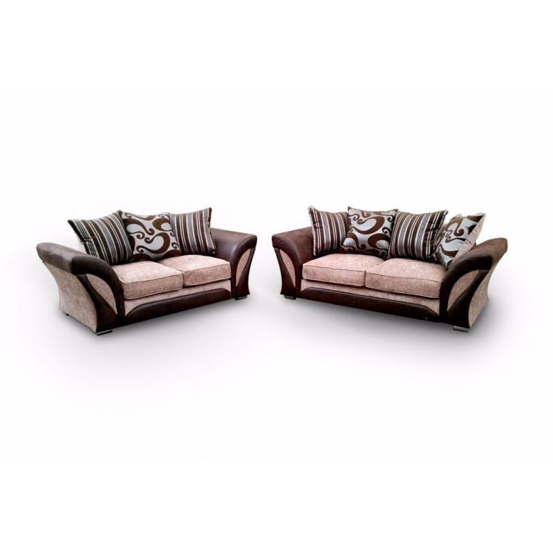 High Quality Channel Fabric 3+2 Sofa - Express Delivery