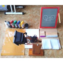 screen printing kit (including everything) to print your own t-shits/designs/clothing/posters etc.