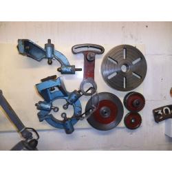 denford viceroy metal turning lathe, power feeds and accessories