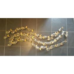 Shoal of fish metal wall art