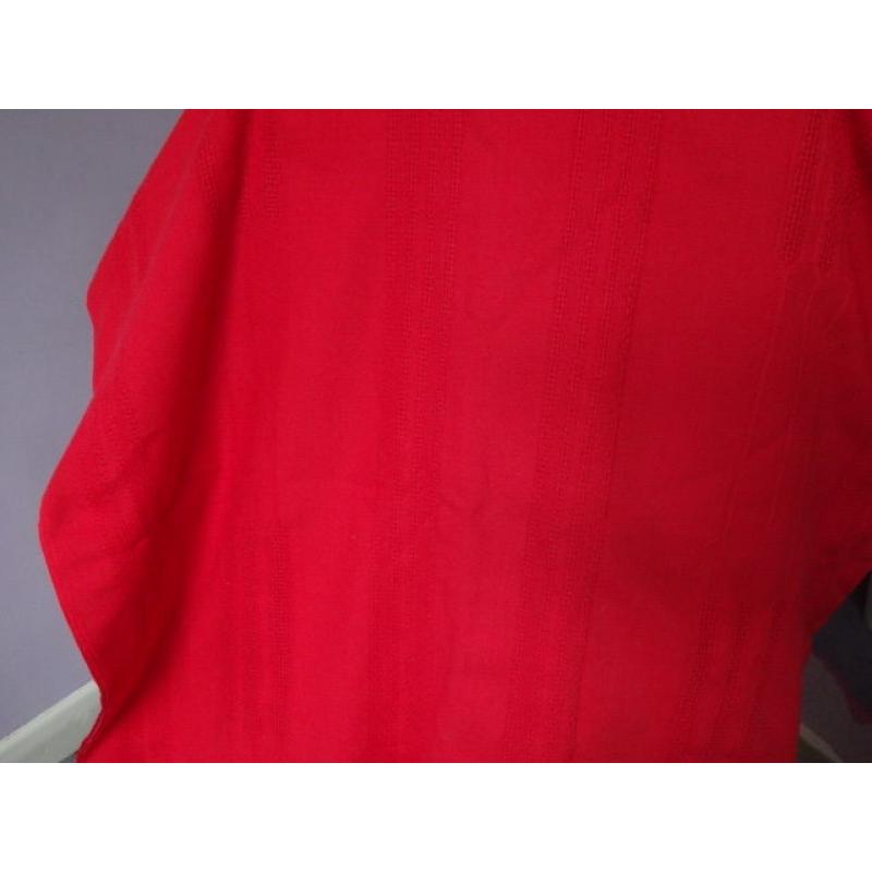Large red tablecloth (cotton) to fit rectangular table