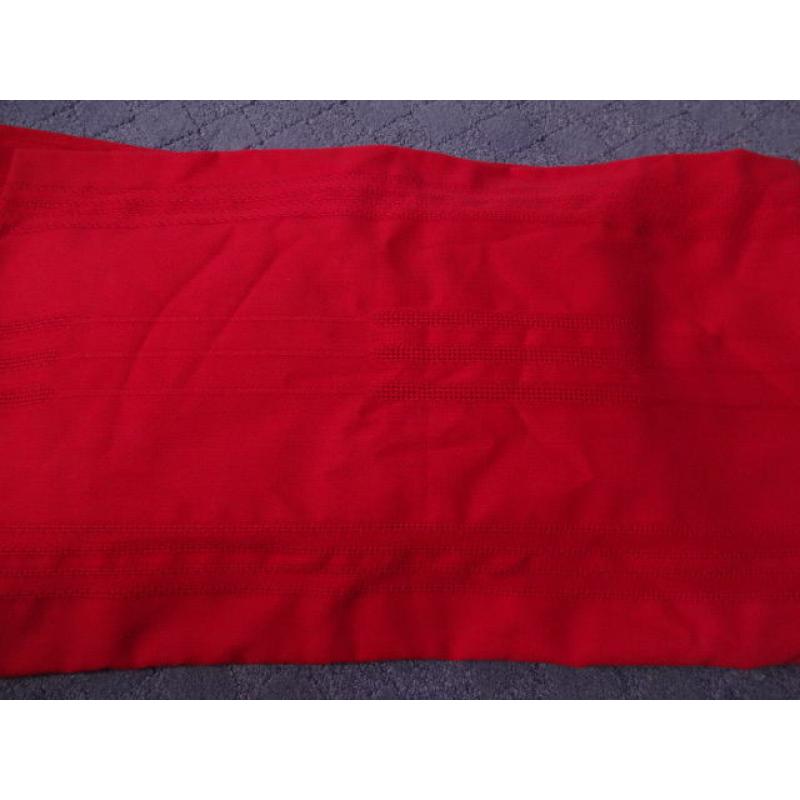 Large red tablecloth (cotton) to fit rectangular table