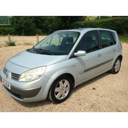 RENAULT SCENIC 1.6 16V DYNAMIQUE 5 DOOR MANUAL PETROL MPV IN SILVER 2003 WITH 90K AND 11 MONTHS MOT