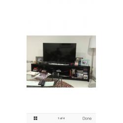 Tv media unit dark wood - half price
