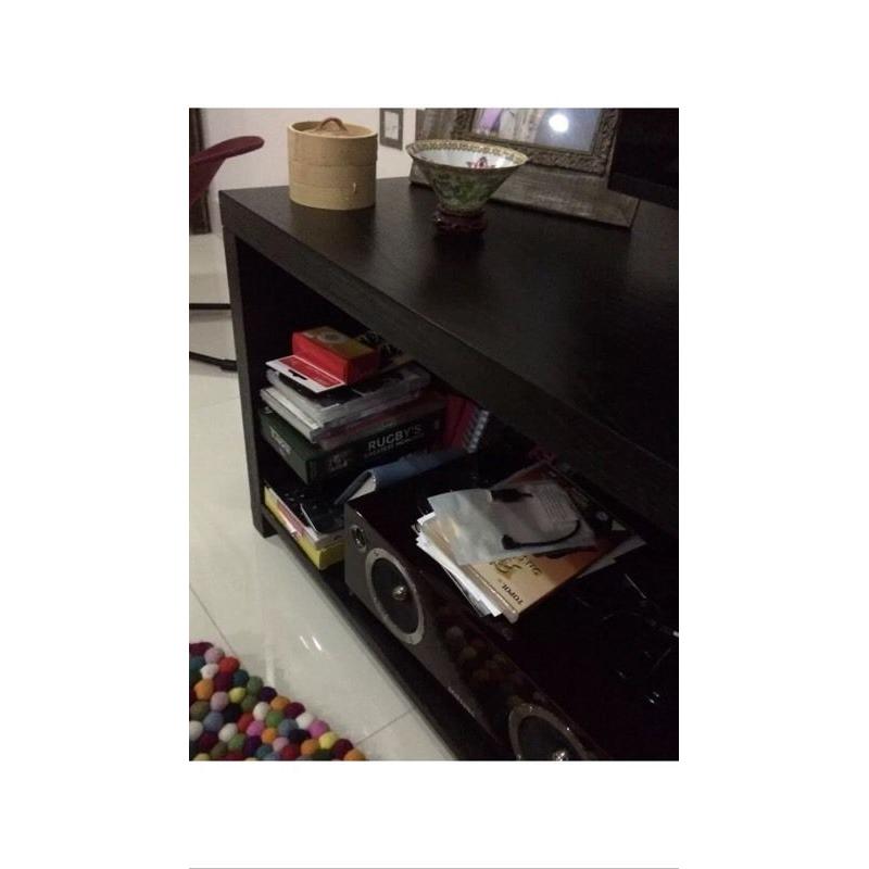 Tv media unit dark wood - half price