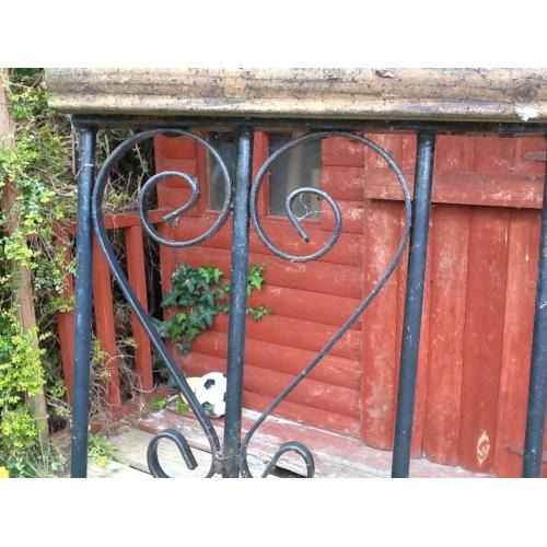 Metal fence uprights for patio fence 15