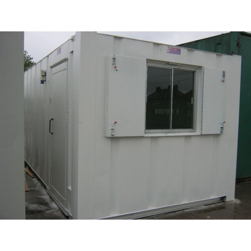 21ft x 9ft Anti Vandal Portable Cabin Site Office OUTSTANDING CONDITION ready4viewing store shed