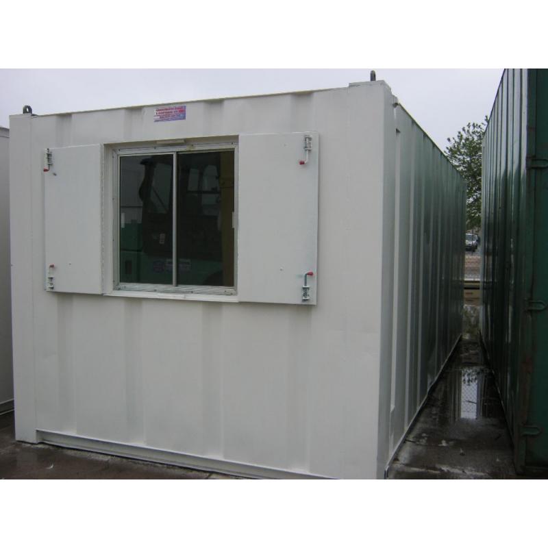 21ft x 9ft Anti Vandal Portable Cabin Site Office OUTSTANDING CONDITION ready4viewing store shed