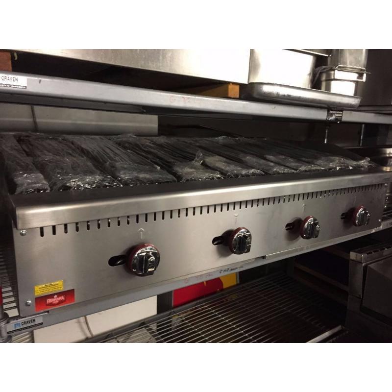 CATERING COMMERCIAL BRAND NEW BBQ KEBAB 4 BURNER FLAME CHAR GRILL CATERING CAFE SHOP BAR FAST FOOD