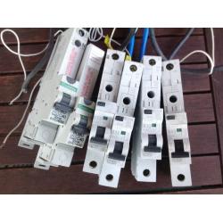 Circuit breakers various types and sizes