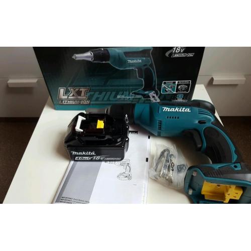 Makita 18v drywall screwdriver & 4ah battery