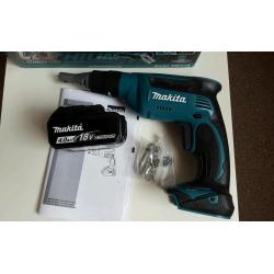 Makita 18v drywall screwdriver & 4ah battery