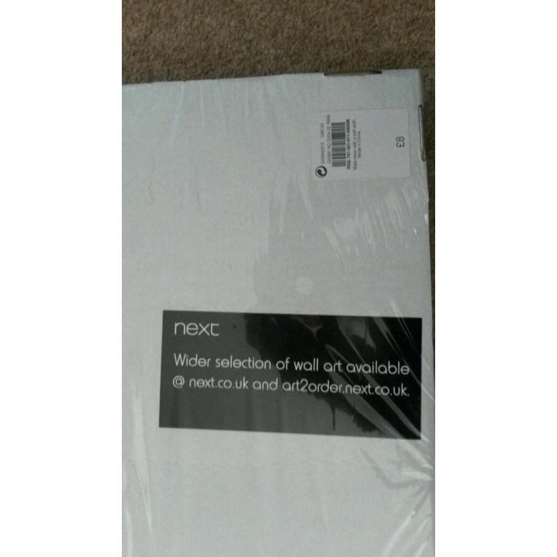 Unopened Next Canvas Wall Art Black & White