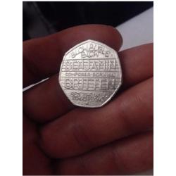 Benjamin Britten 50p coin