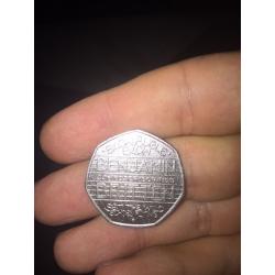 Benjamin Britten 50p coin