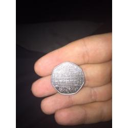 Benjamin Britten 50p coin