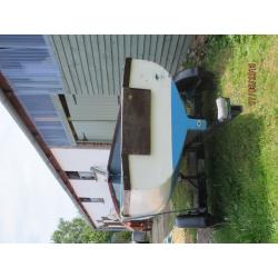 Rowing boat with trailer