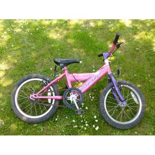 Girls 16'' bike. Well used but plenty of life left