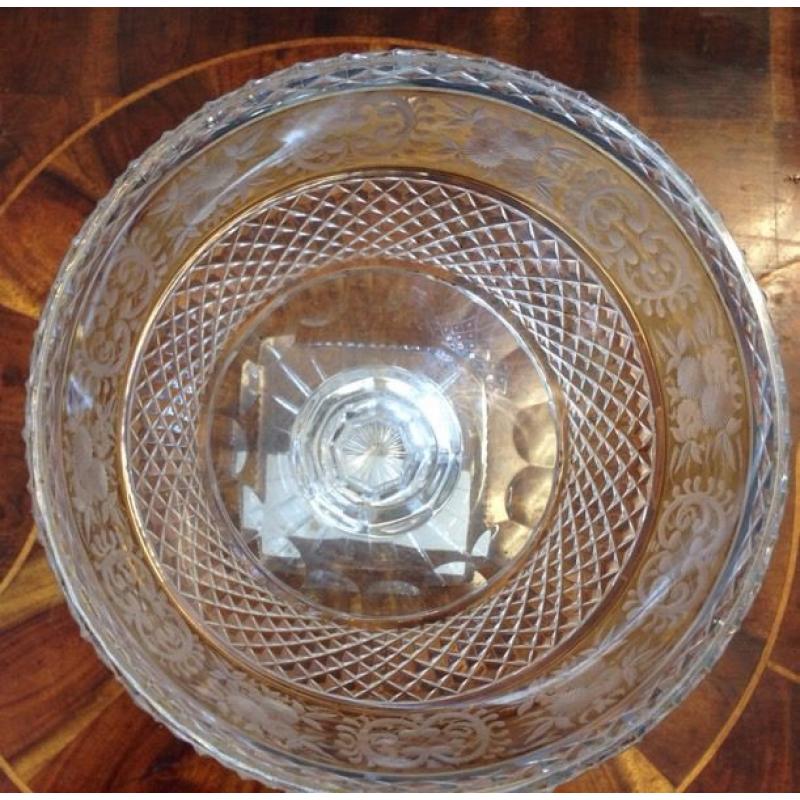 Beautiful Irish cut glass bowl