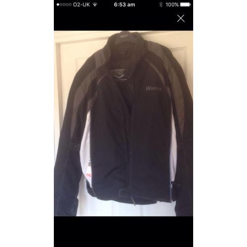 Weiss motorbike jacket.