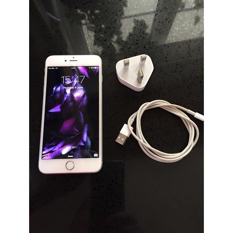iPhone 6 Plus silver 64Gb excellent condition.