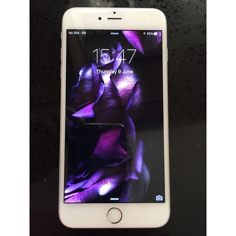 iPhone 6 Plus silver 64Gb excellent condition.