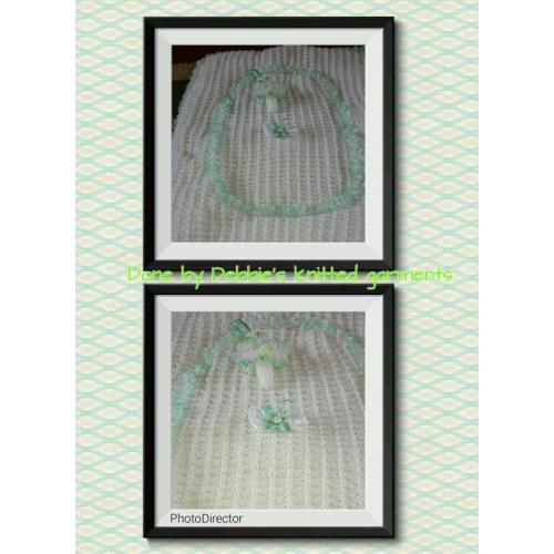 Quilted pram blanket