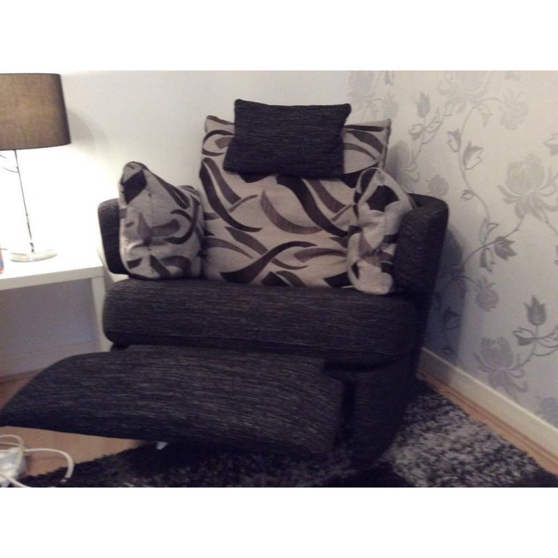 DFS Sofa, Chair and Recliner Chair in new condition, from a pet, smoke and child free house