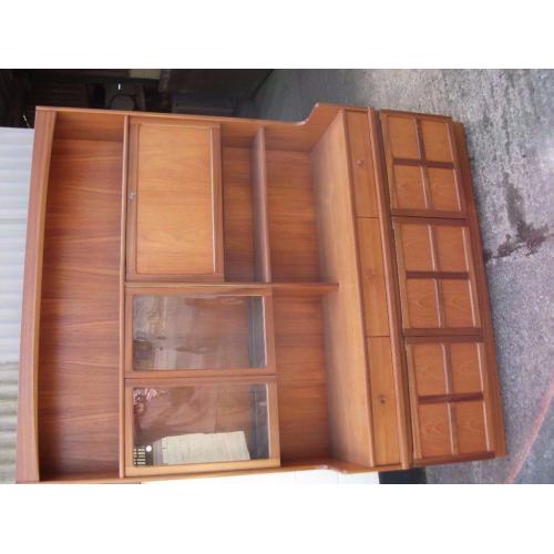 Cabinet large shelves cupboards draws locks 2 keys lighting Beautiful condition delivery available