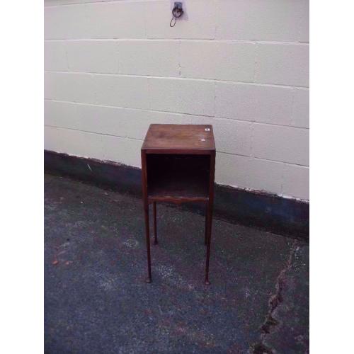 Telephone Table Small Dark Wood Good Condition