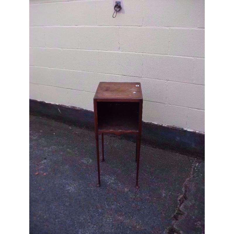 Telephone Table Small Dark Wood Good Condition