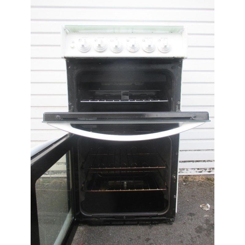 Parkinson Cowan Double Oven Gas Cooker White Full Working Order