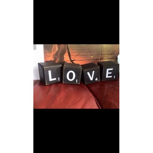 Cool love blocks brand new great wedding shop display prop