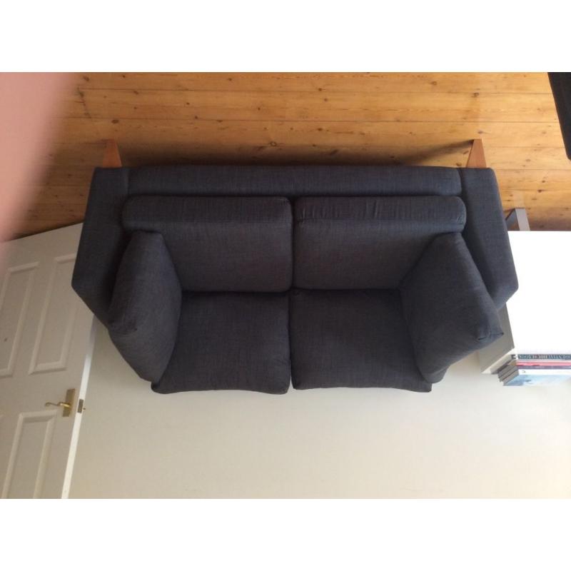 Next 2 sweater sofa in charcoal grey