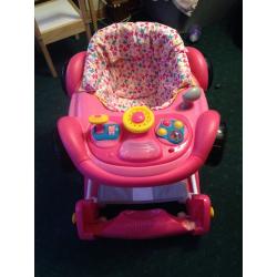 My Child Car Walker/rocker - pink