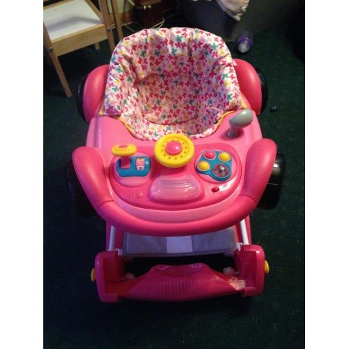 My Child Car Walker/rocker - pink