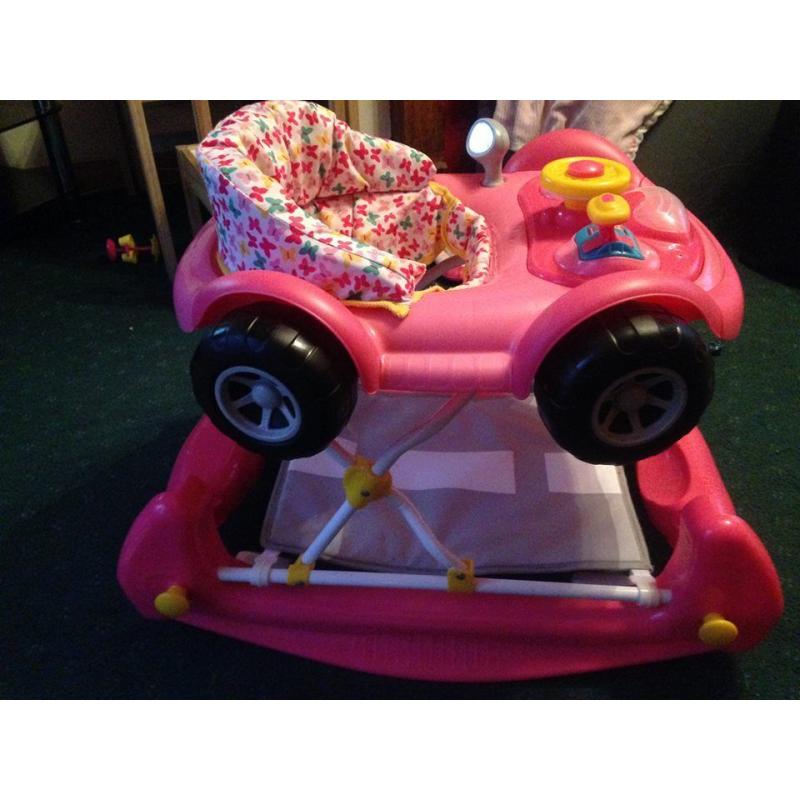 My Child Car Walker/rocker - pink