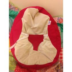 Luxury Cuddle Soft Gaga© Baby Bean bag chair pink and cream colour