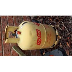 Empty butane gas bottle