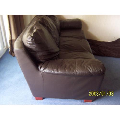 3 seater leather sofa