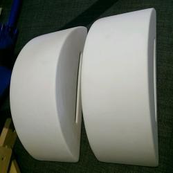 Two White Curved Wall Light Lamp Sconce Mini Uplighter with fittings