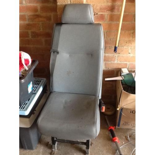 COMMERCIAL VEHICLE/ VAN SEAT WITH HEAD REST IN GREY WITH SEAT BELT ATTACHMENT