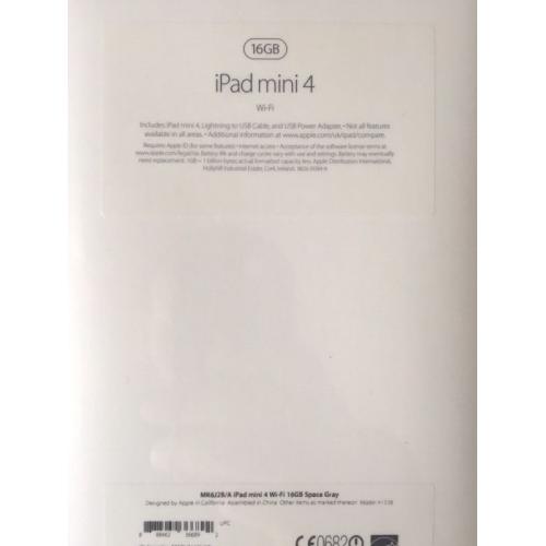 IPAD MINI 4 WIFI ONLY 16GB BARGAIN BRAND NEW SEALED