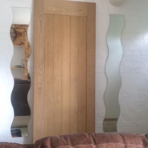 New oak door